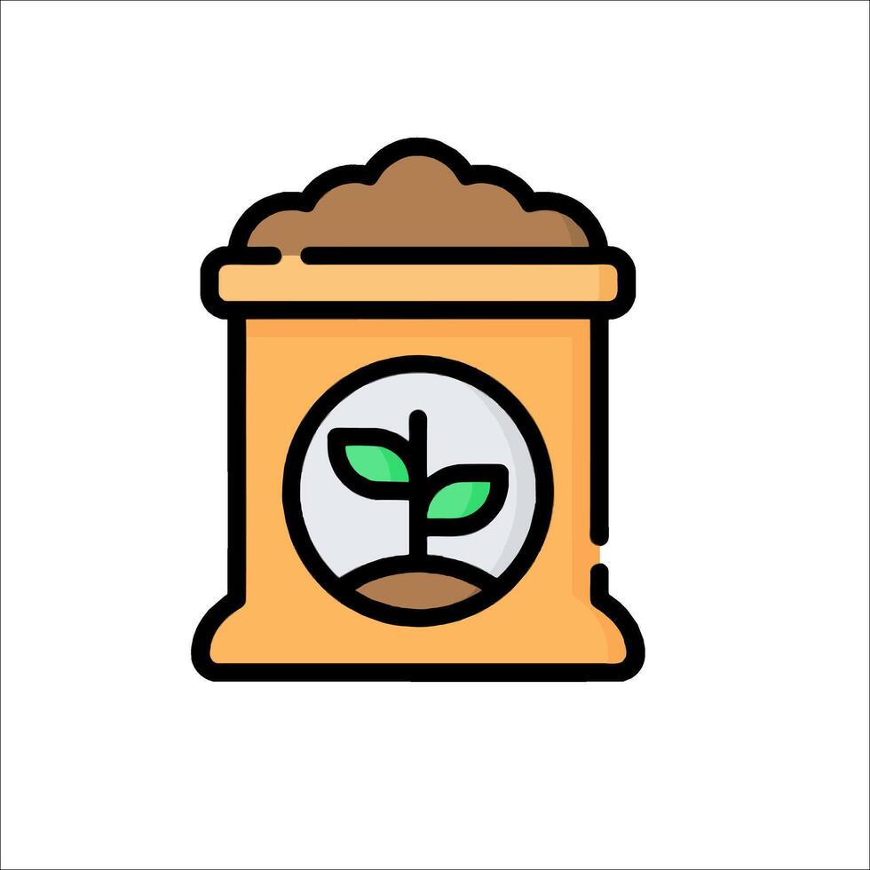 A plant in a jar icon vector