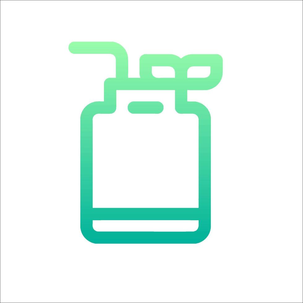 A gas can with a plant in it vector