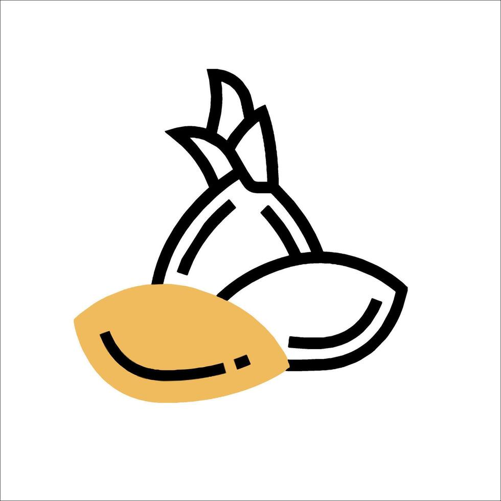 A line drawing of a lemon and an orange vector