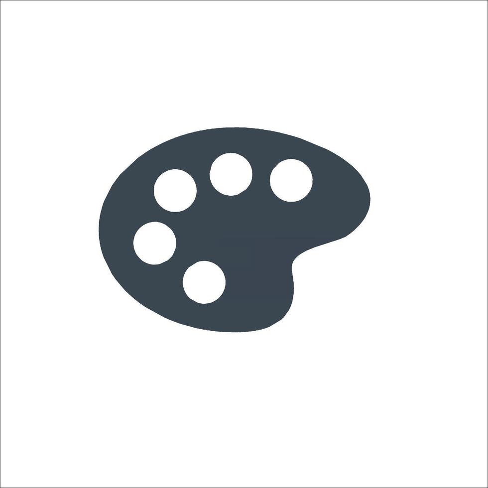 A paintbrush icon on a white background vector