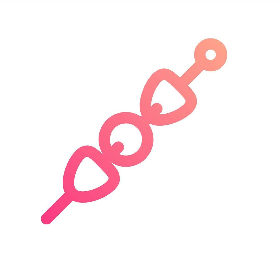 A pink and orange logo with a heart vector