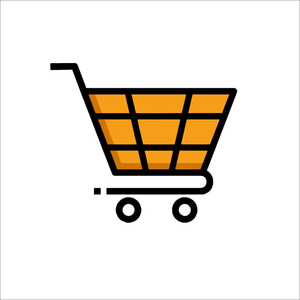 Shopping cart icon vector