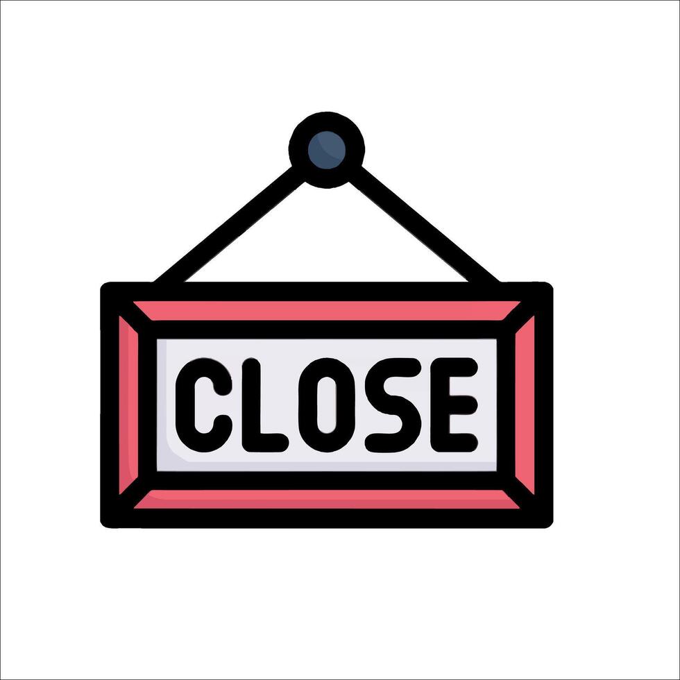 Close sign icon vector