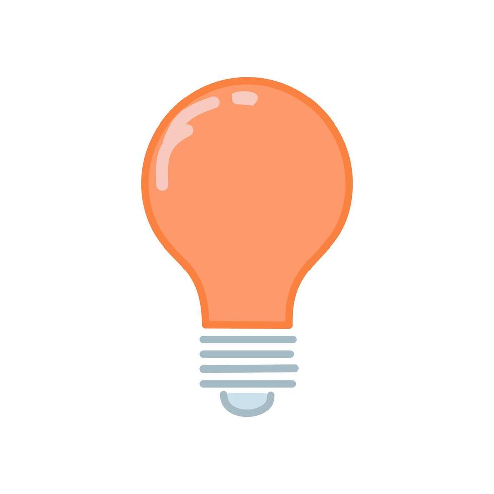 Light bulb icon isolated on white background for your web and mobile app design, Light bulb logo concept vector