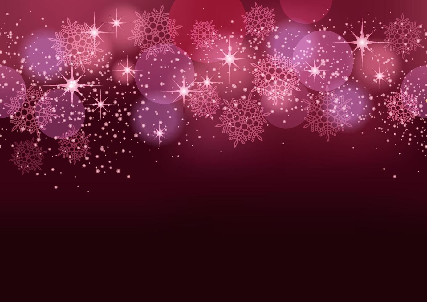 Happy Holidays Seamless Abstract Background With Halos, Stars, And Lights. Horizontally Repeatable. vector