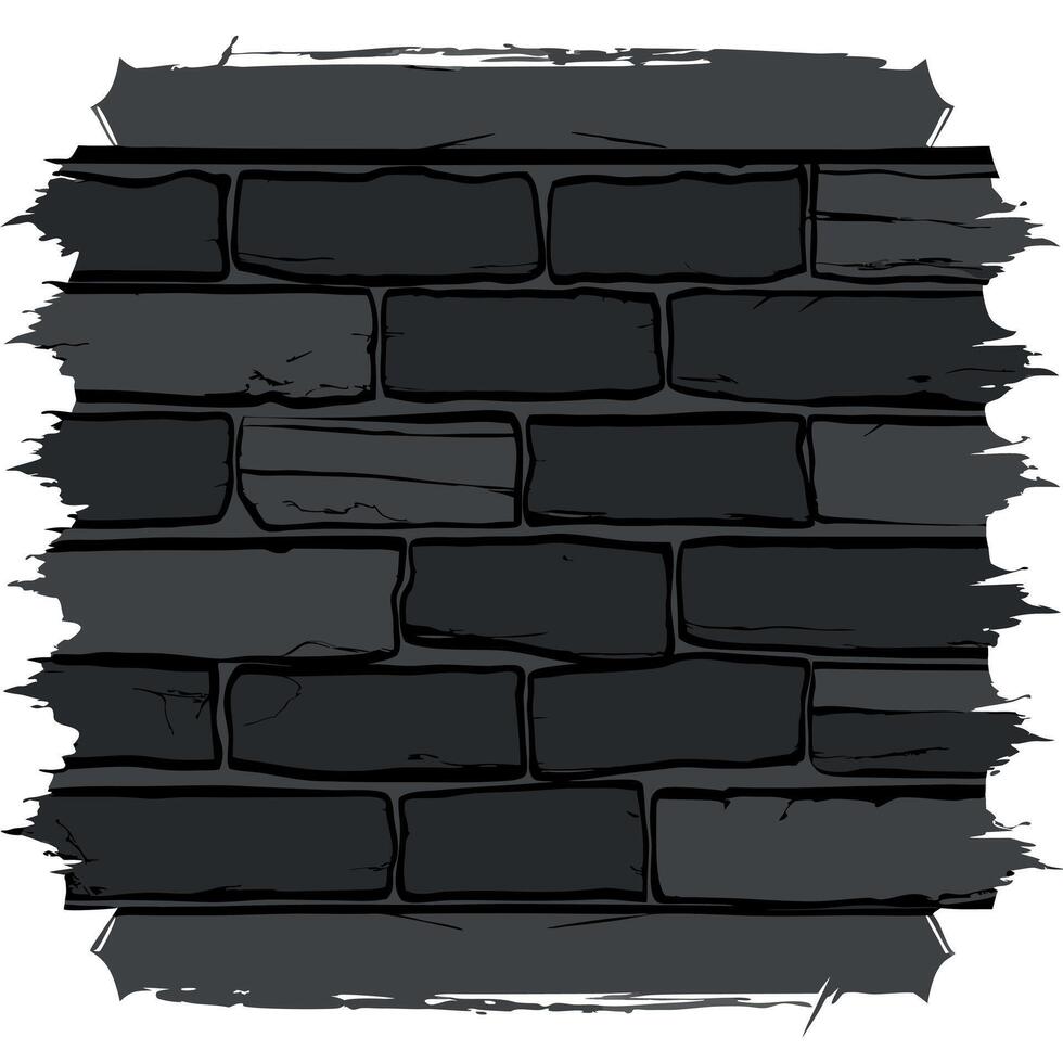 A brick wall with a grunge texture vector