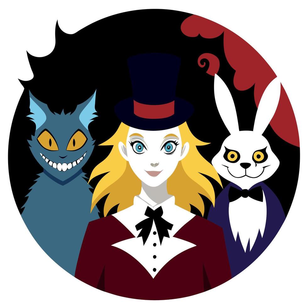 Alice in wonderland by julie-anne-b vector