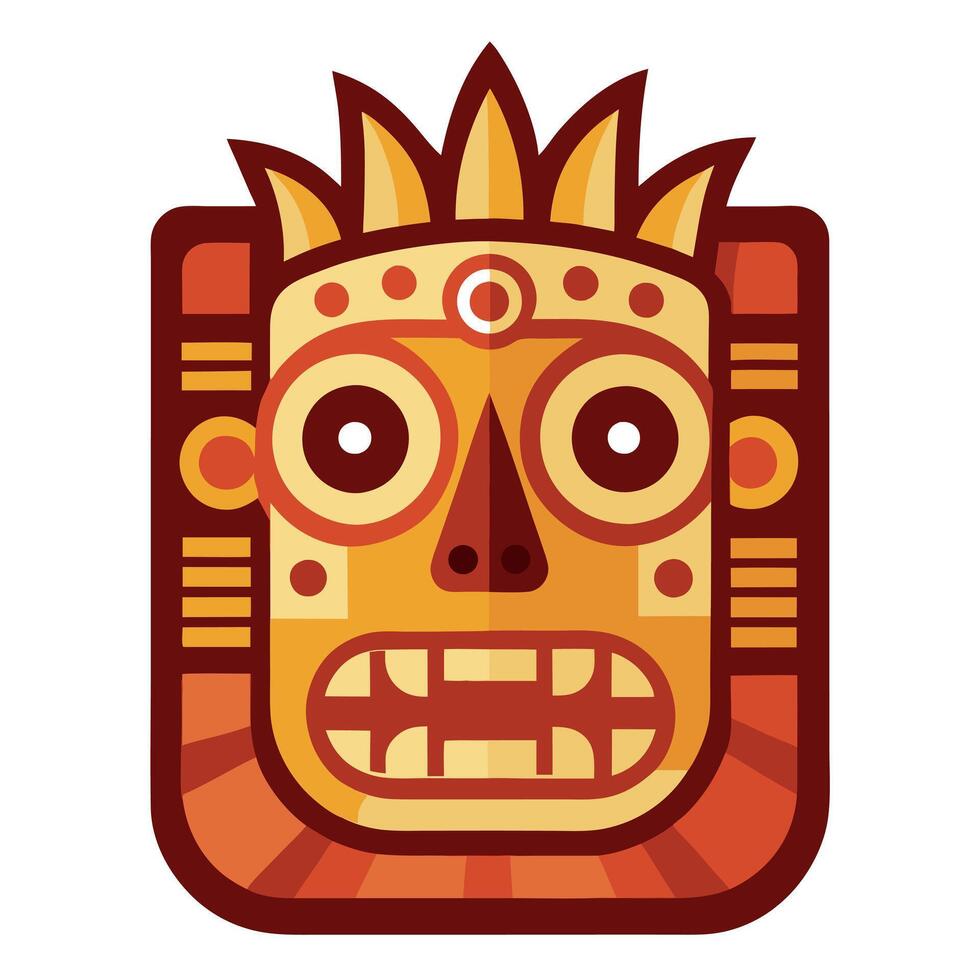 An illustration of a mask with a crown on it vector