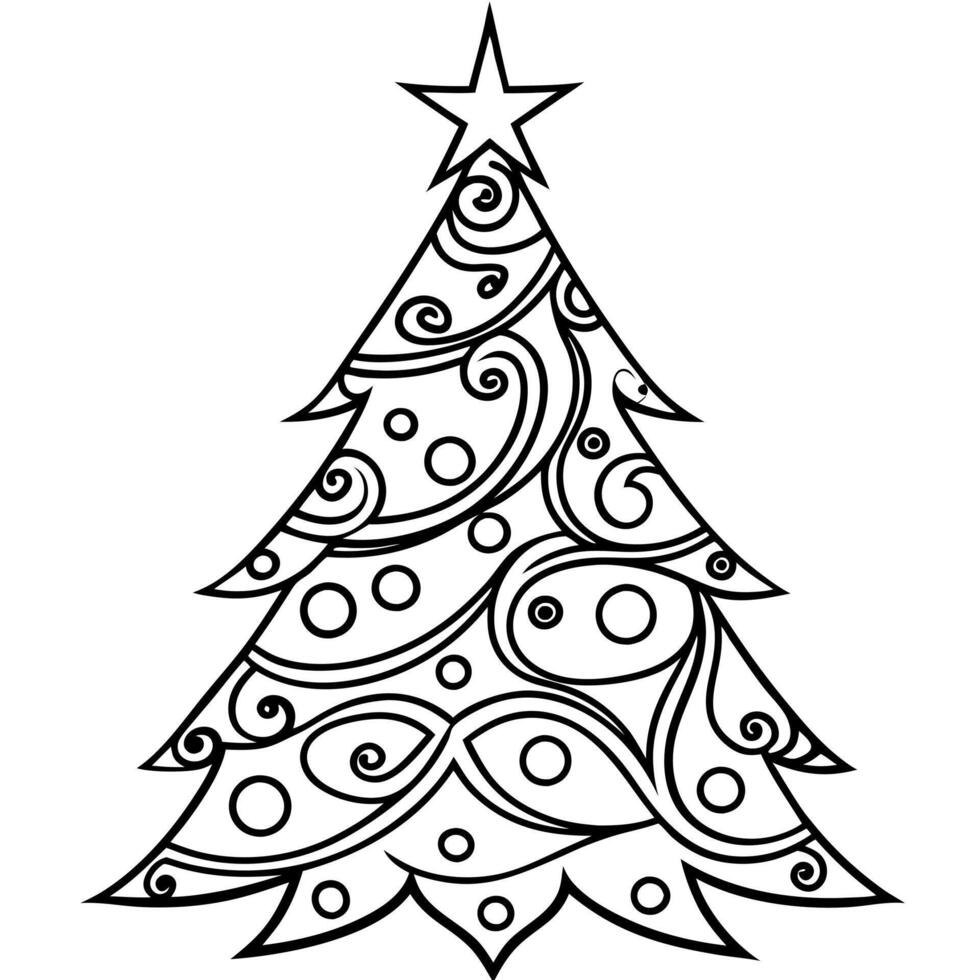 Abstract fantasy festive christmas tree background header wallpaper background 3d illustration. vector