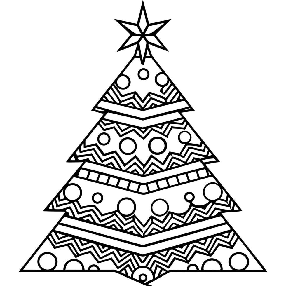 Abstract painting fantasy christmas tree background wallpaper 3d illustration vector