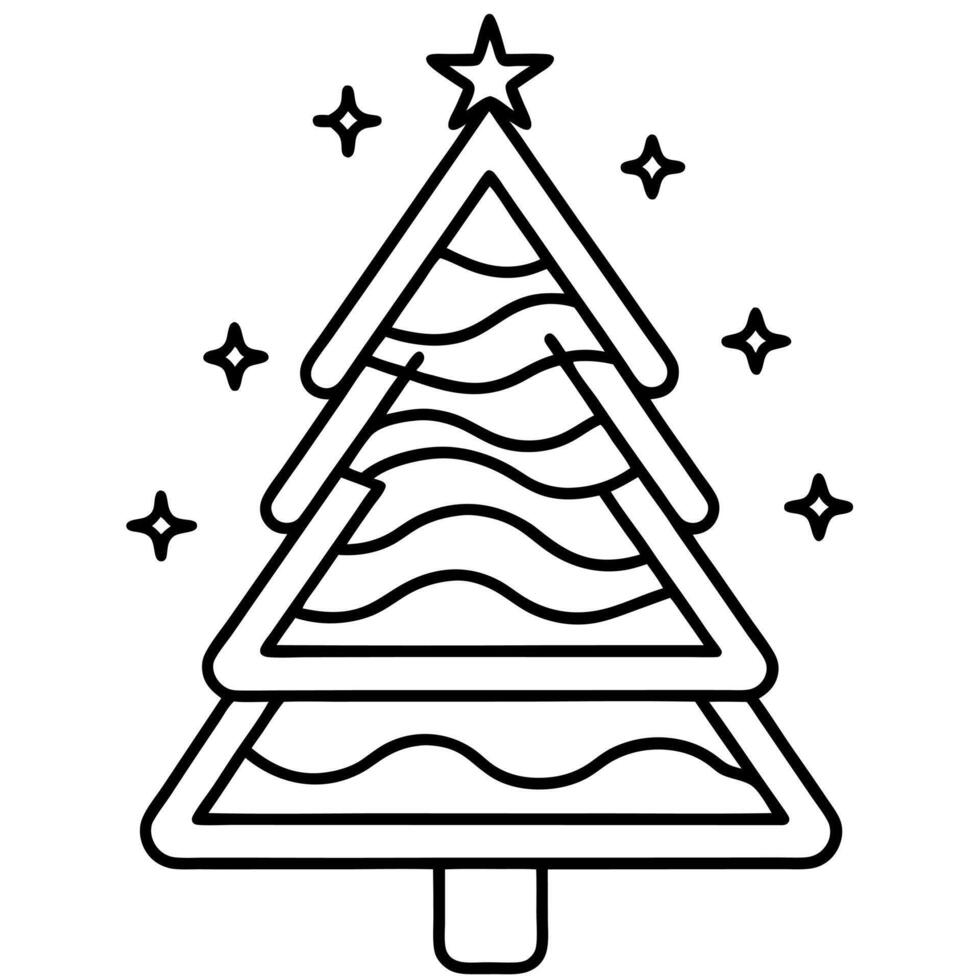 Abstract neon lamp christmas tree shape background object. Abstract neon lamp shape background vector