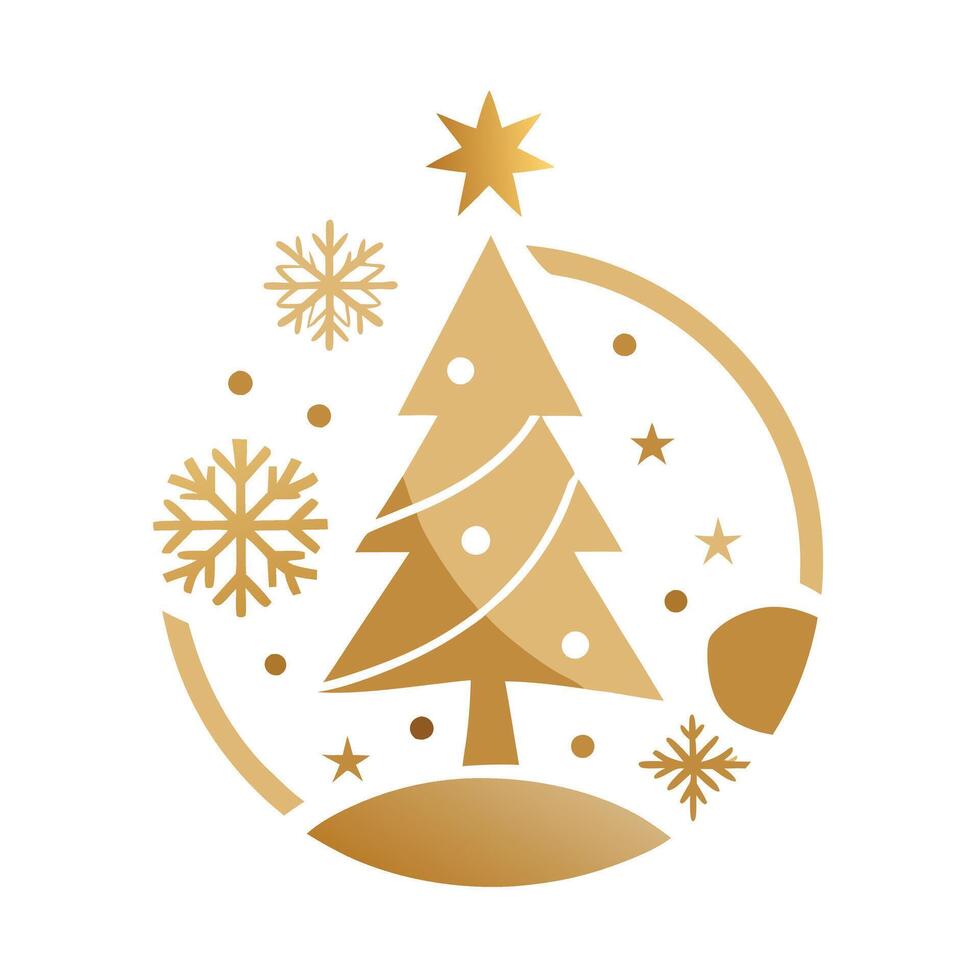 Christmas and happy New Year background Generative in white and gold vector