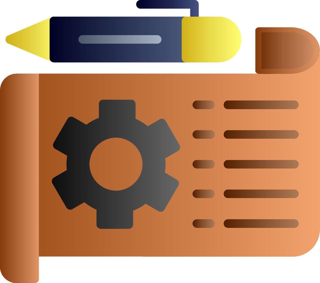 Prototype Flat Gradient Icon vector