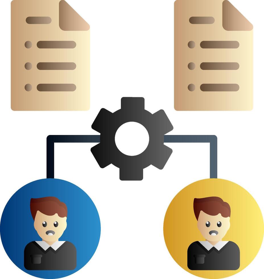 Onboarding Flat Gradient Icon vector