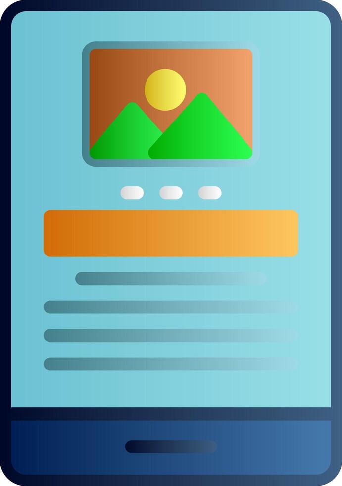 Flat Design Flat Gradient Icon vector