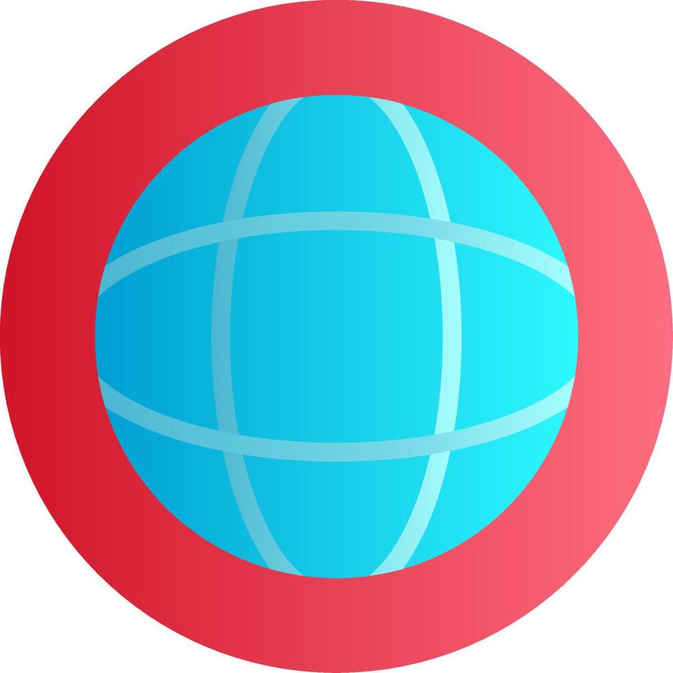 Globe Flat Gradient Icon vector