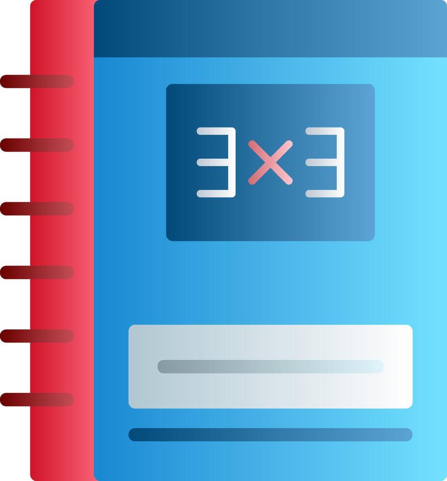 Notebook Flat Gradient Icon vector