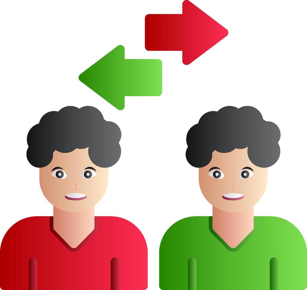 Conference Flat Gradient Icon vector