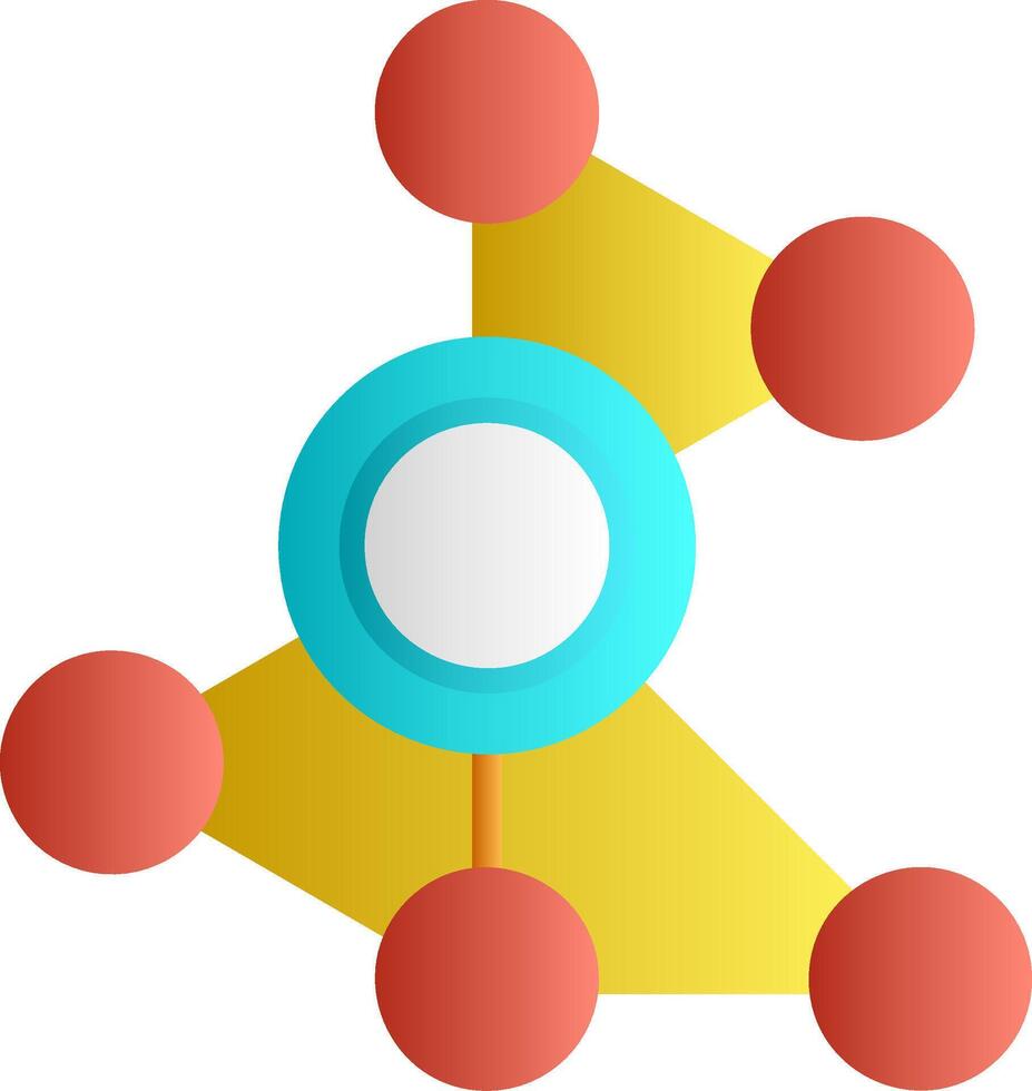Network Flat Gradient Icon vector