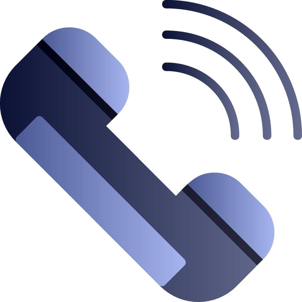 Call Flat Gradient Icon vector