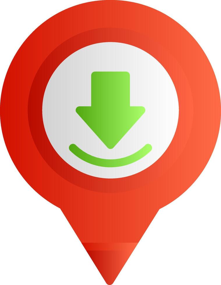 Placeholder Flat Gradient Icon vector