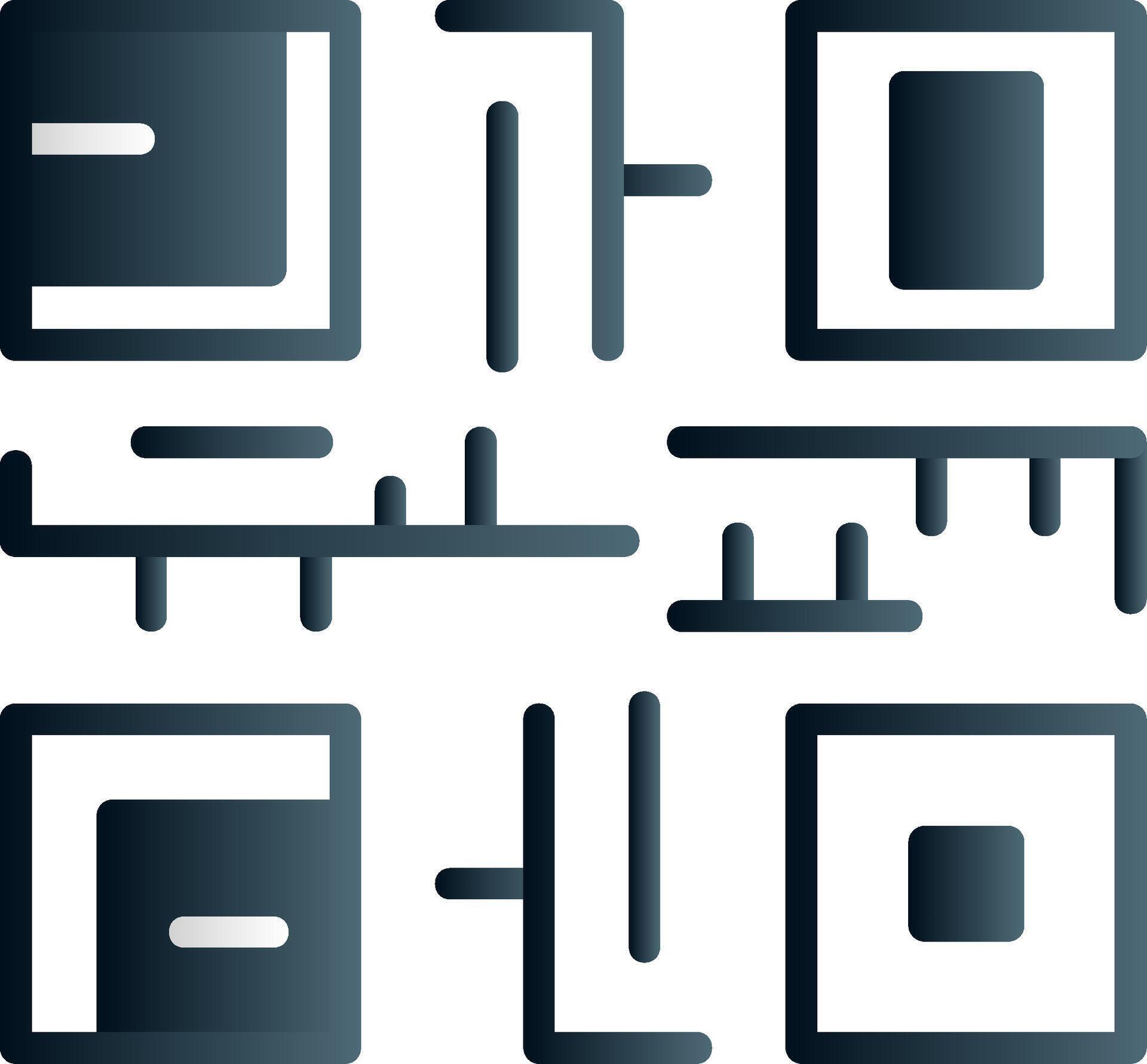 QR Code Flat Gradient Icon 51862504 Vector Art at Vecteezy