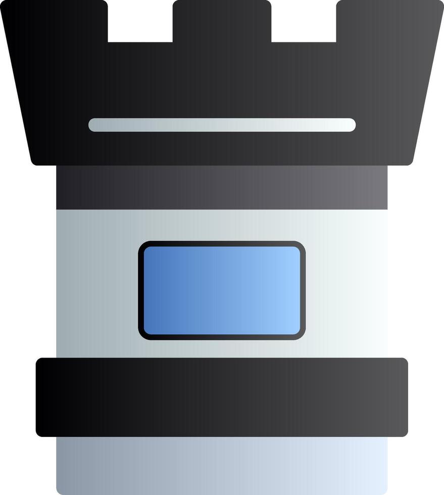 Camera Lens Flat Gradient Icon vector