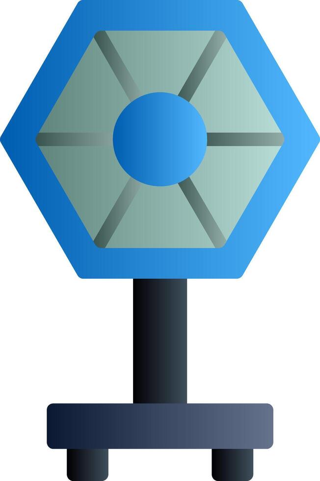 Camera Reflector Flat Gradient Icon vector