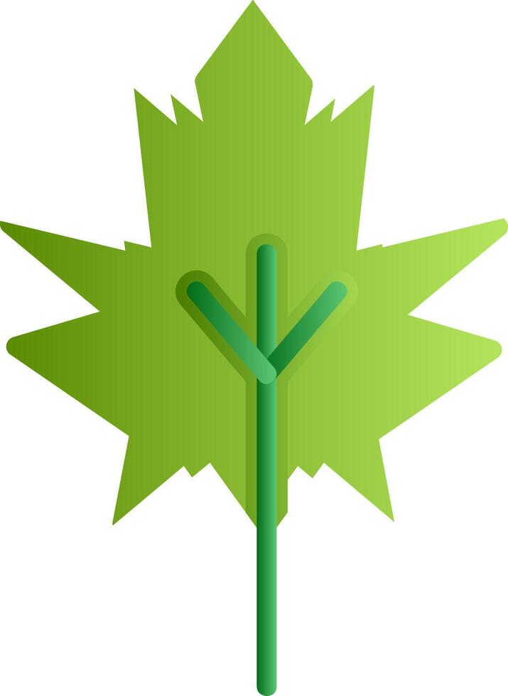 Dry Leaves Flat Gradient Icon vector