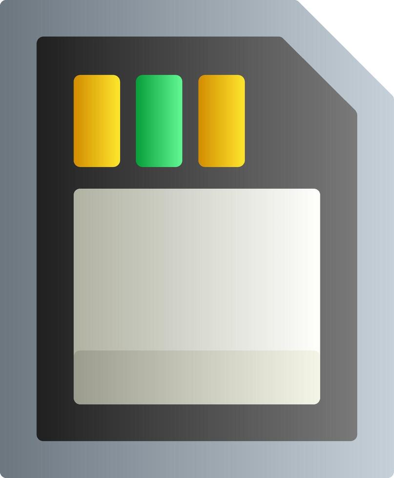 Camera Drive Flat Gradient Icon vector