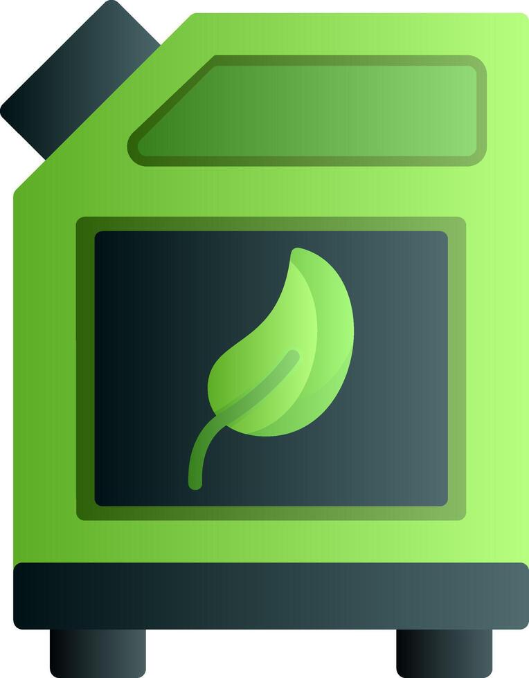 Biofuel Can Flat Gradient Icon vector