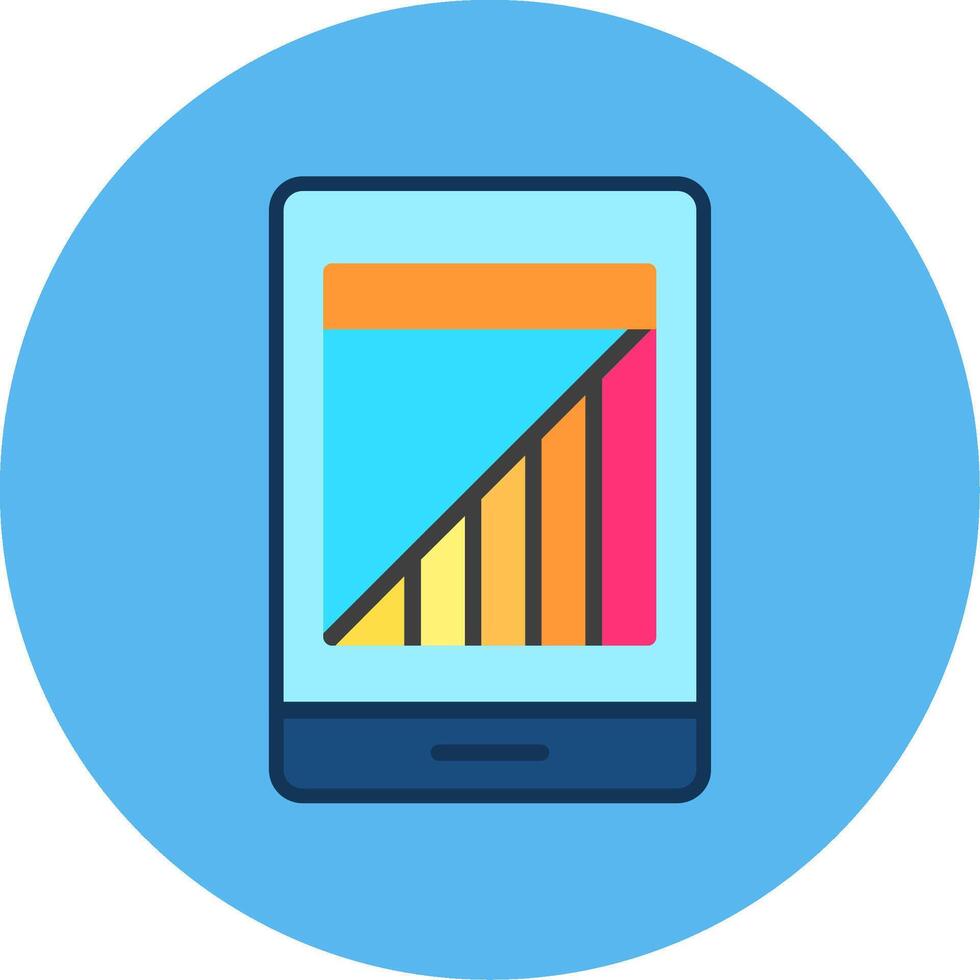 Color Contrast Flat Multi Color Icon vector