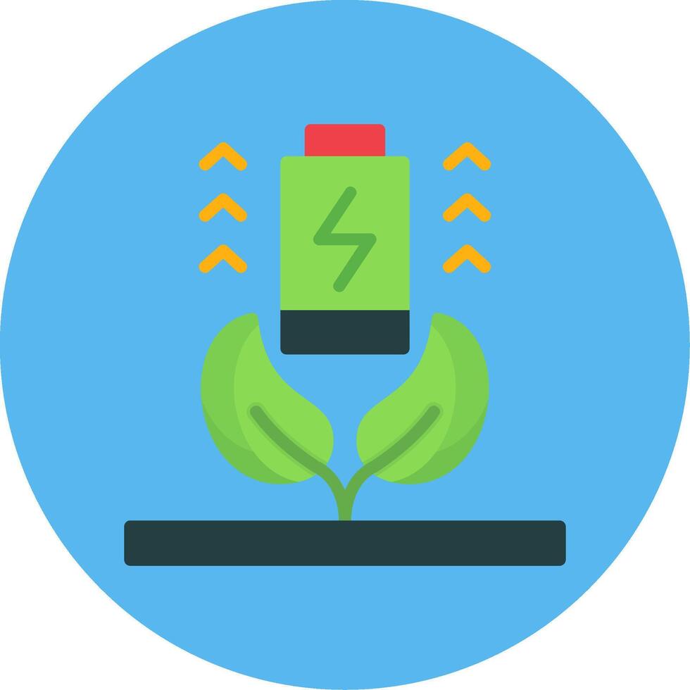 Green City Flat Multi Color Icon vector