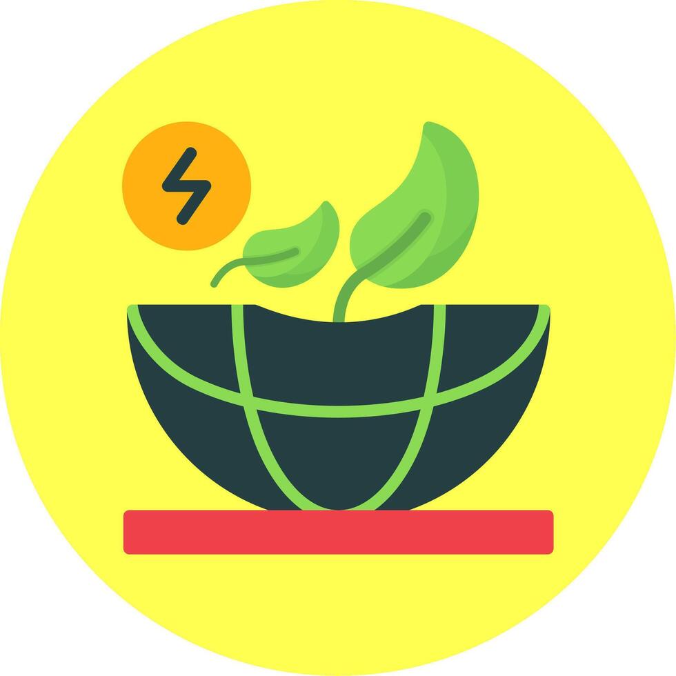Sustainable Energy Flat Multi Color Icon vector