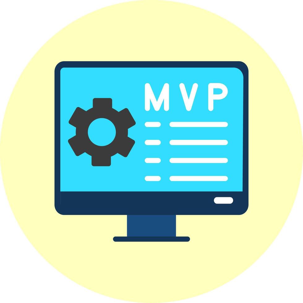 Minimum Viable Product Flat Multi Color Icon vector