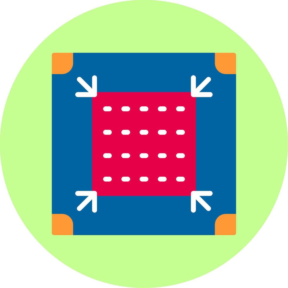 Dots Per Inch Flat Multi Color Icon vector