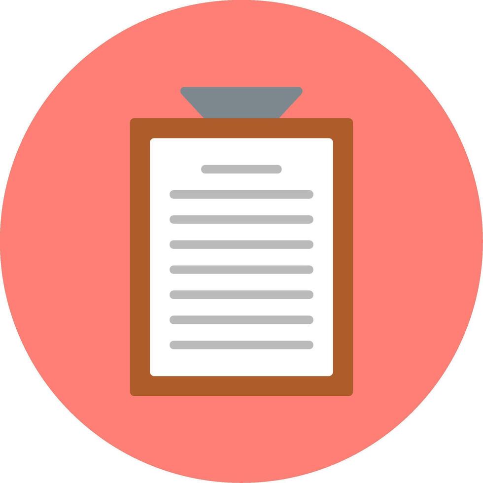 Clipboard Flat Multi Color Icon vector