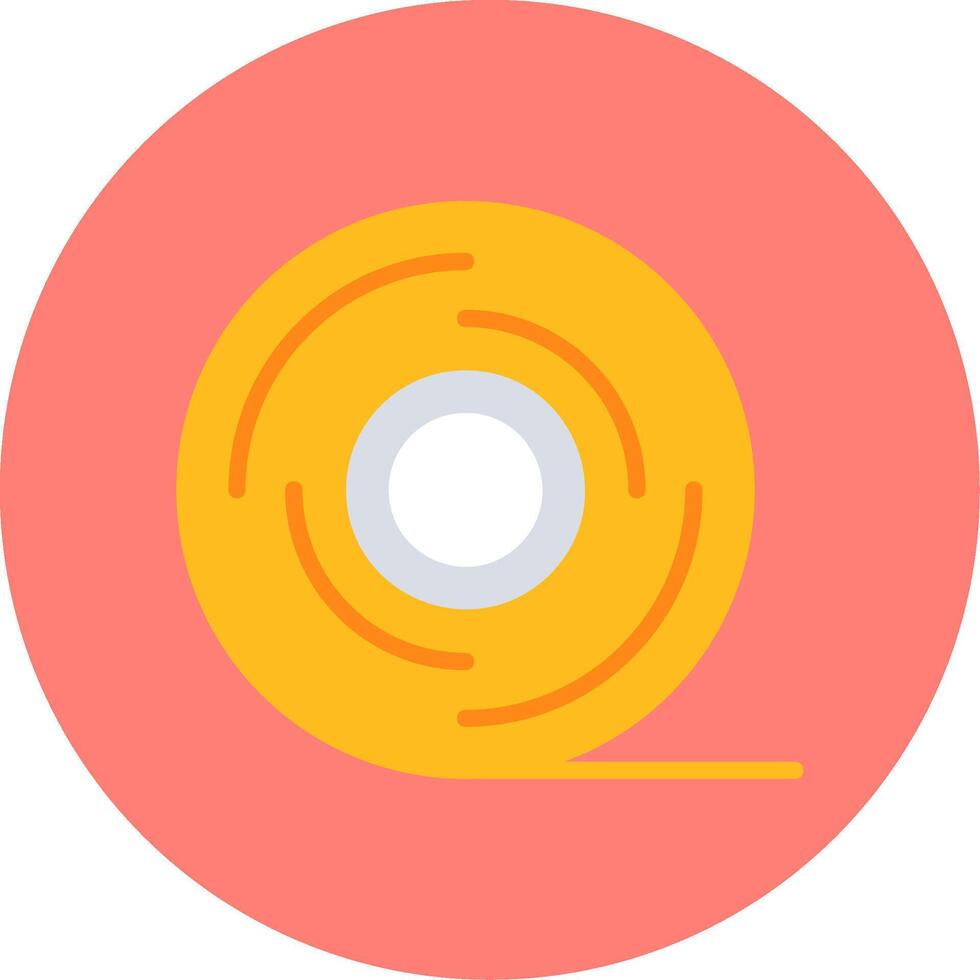 Adhesive Tape Flat Multi Color Icon vector