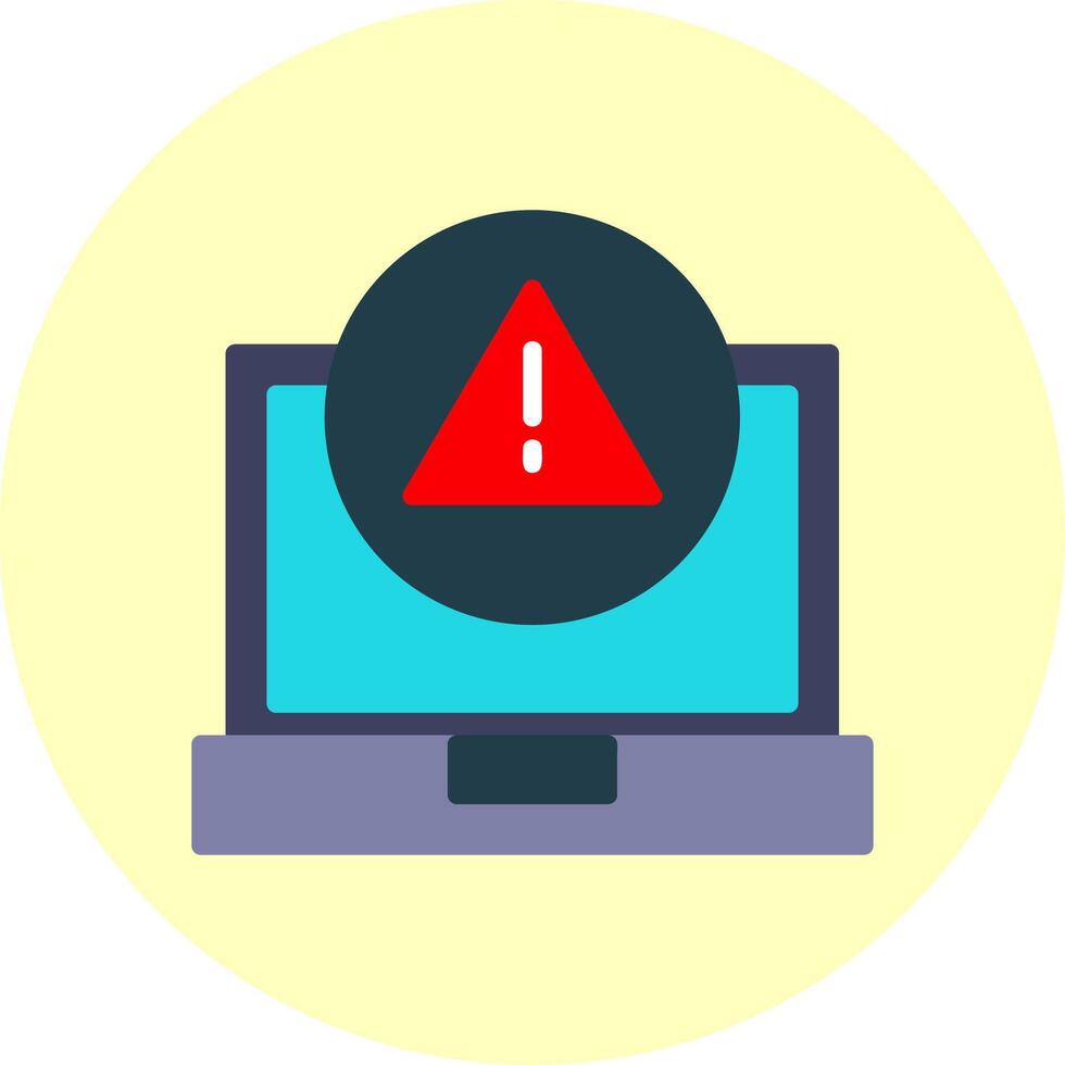 error plano multi color icono vector