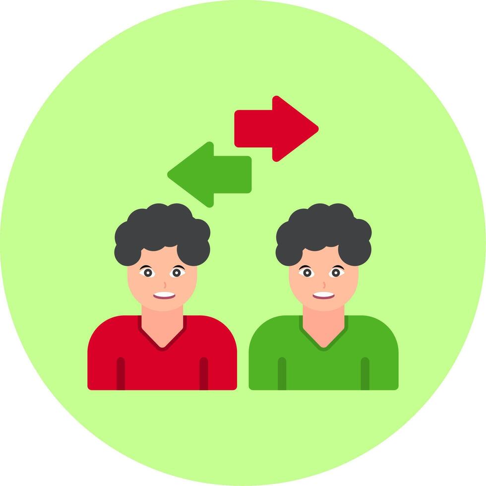 Conference Flat Multi Color Icon vector