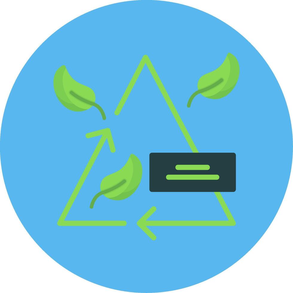 Zero Emission Flat Multi Color Icon vector