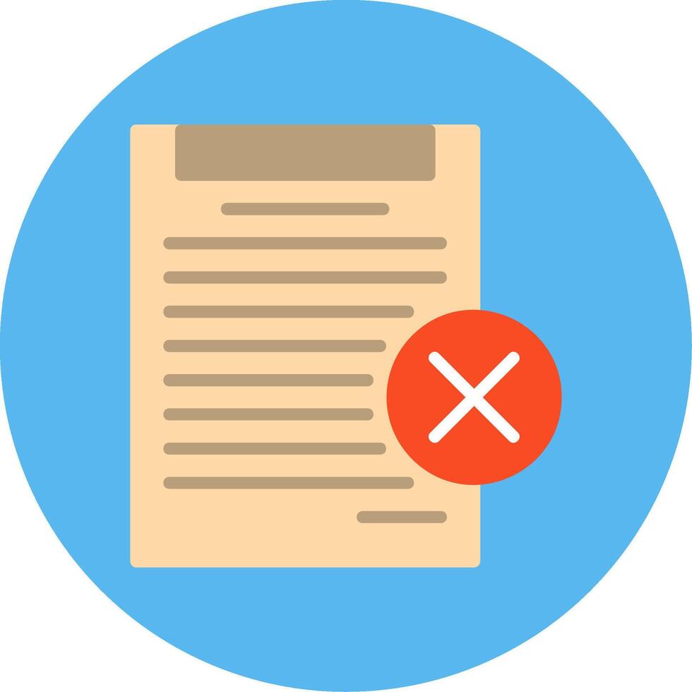 Disagree Flat Multi Color Icon vector