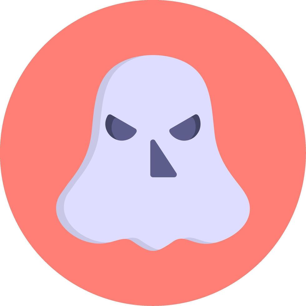 Ghost Flat Multi Color Icon vector