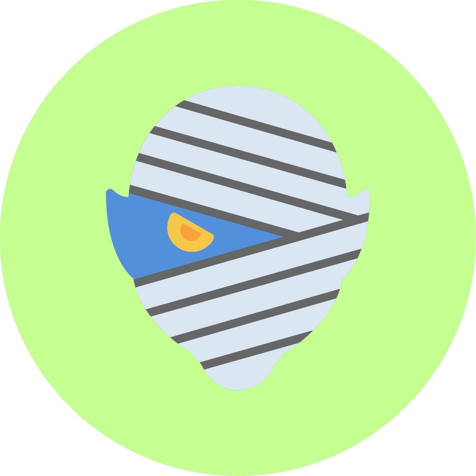 Mummy Flat Multi Color Icon vector
