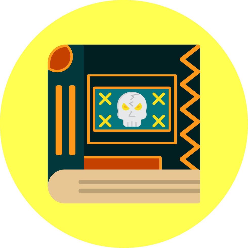 Spell Book Flat Multi Color Icon vector