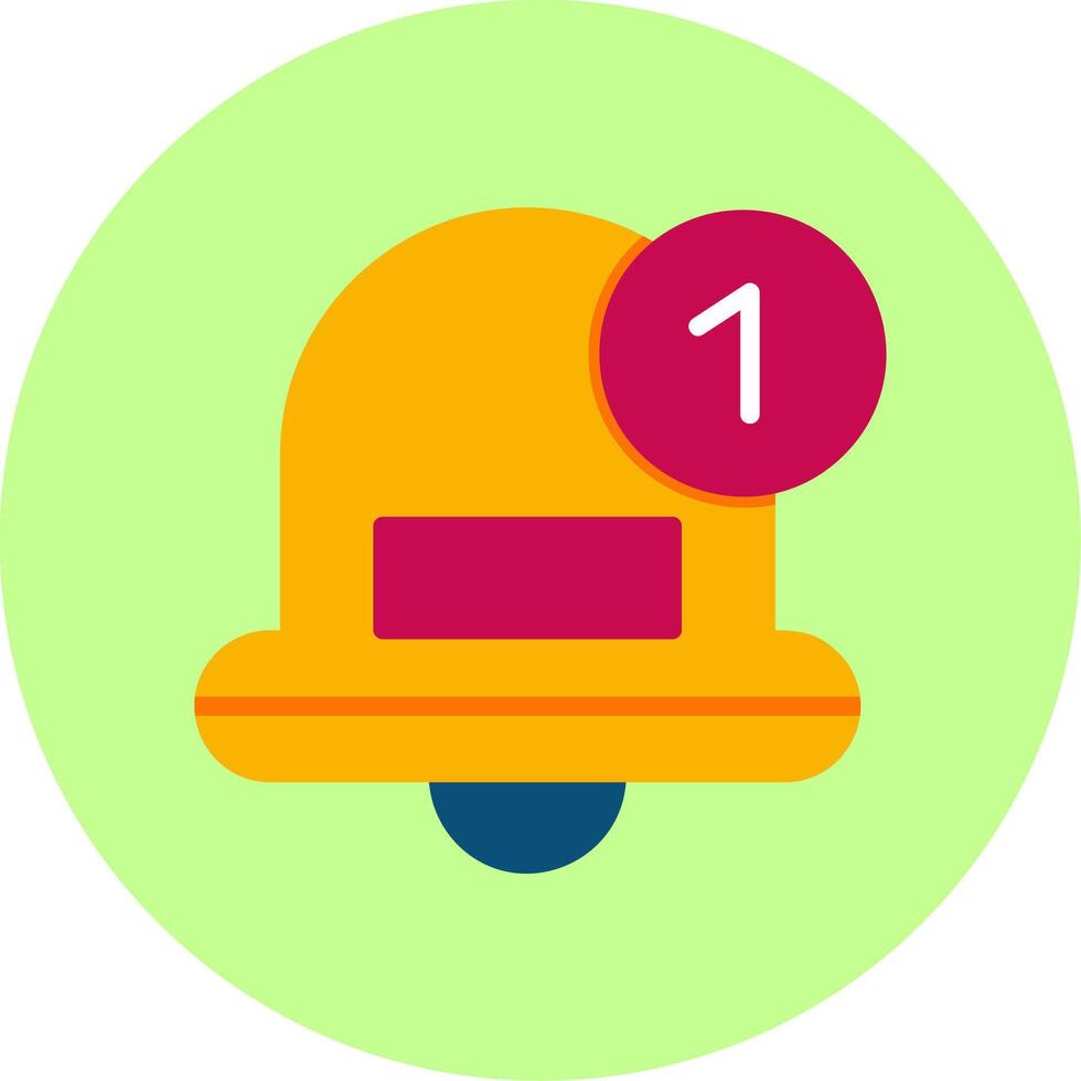 Notification Flat Multi Color Icon vector