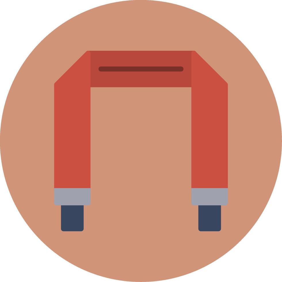 Camera Strap Flat Multi Color Icon vector