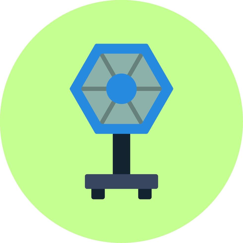 Camera Reflector Flat Multi Color Icon vector