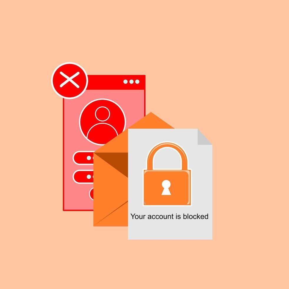 How to protect your email account from hackers vector
