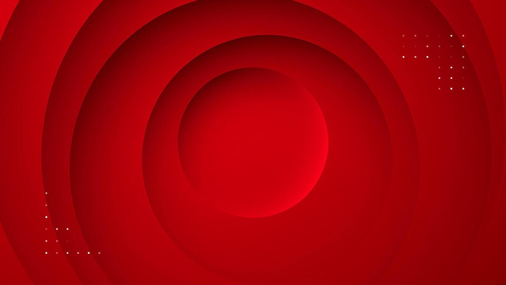 red circle paper layer abstract background vector